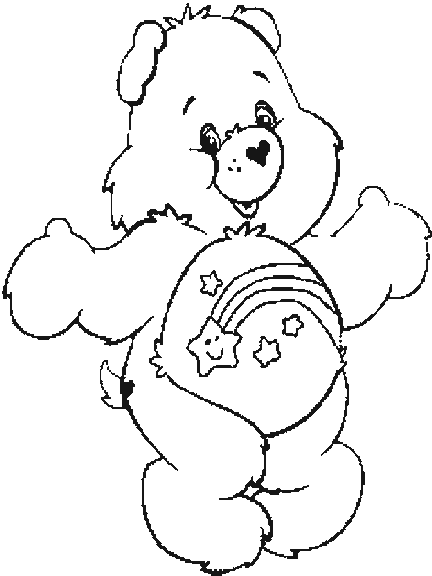 rainbow bear coloring pages - photo #35