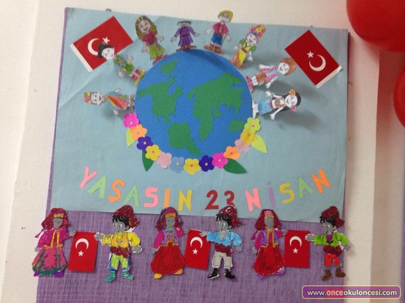 23 Nisan Sanat Etkinlikleri Panoları Önce Okul Öncesi Ekibi Forum