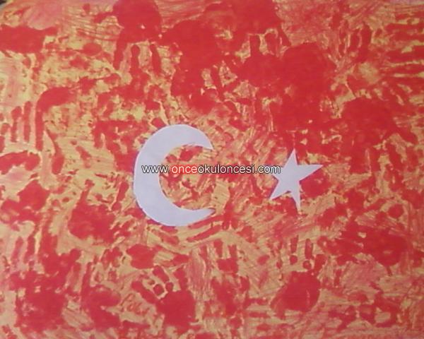 El Baskisindan Turk Bayragi Yaptikkkk