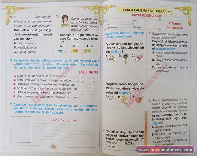 karaca 2. sınıf çalışma yaprakları