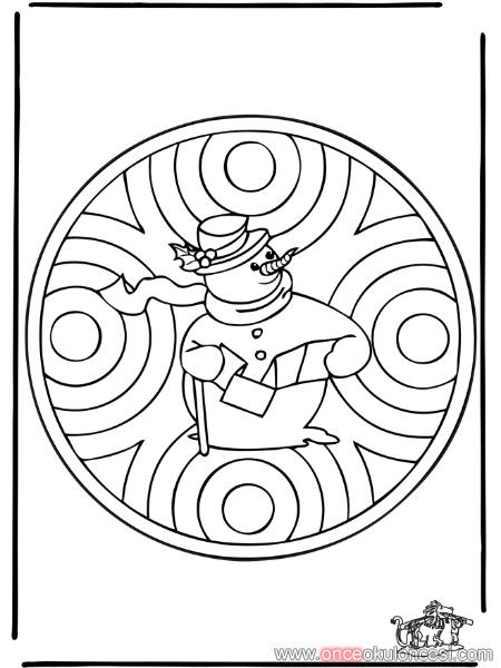 Kardan Adam Mandala Boyamalarimiz
